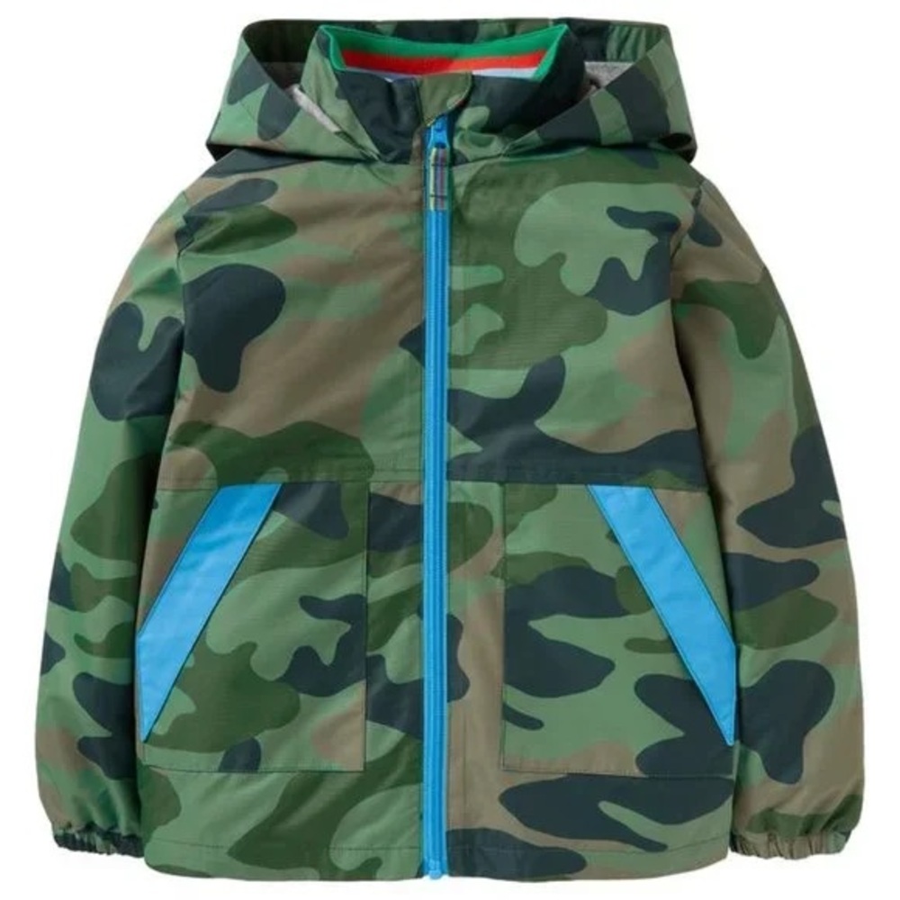Mini boden size 3-4 years water resistant camo jacket